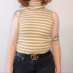 100% Cashmere Banana Republic Turtleneck Tank Top